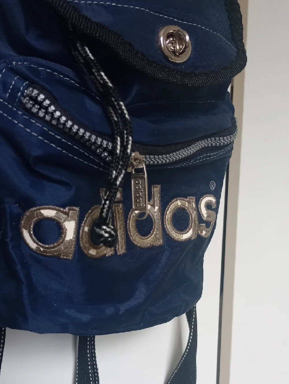 adidas Vintage Mini Backpack With Metal Hardware - Picture 3 of 6